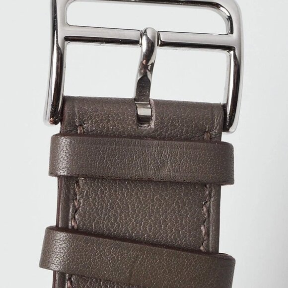 Hermes Beton/Etain Printed Leather 38mm Apple Watch Strap - Picture 3 of 7